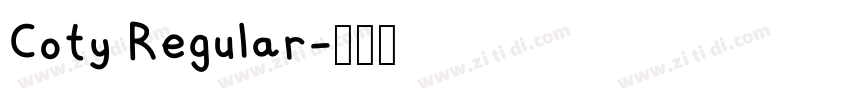 Coty Regular字体转换 Coty Regular字体转换